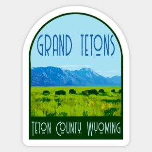 Grand Tetons Decal Sticker
